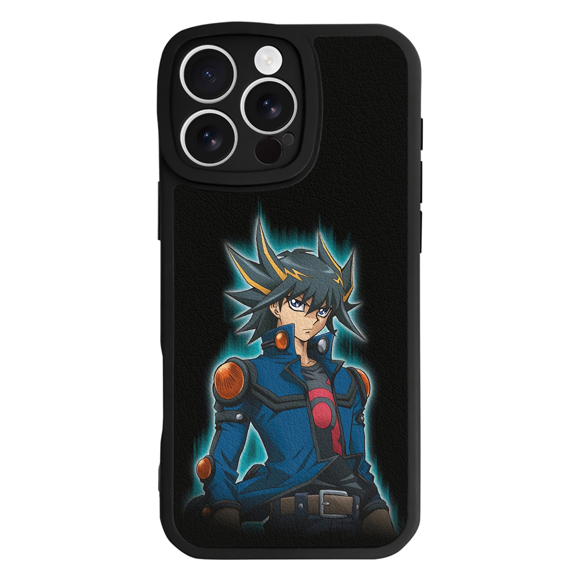 （画像用） 遊☆戯☆王 Yu-Gi-Oh! 【iPhone 16シリーズ対応】シリコンスマホケース（レザー調） 材質：シリコン